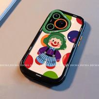Funny Clown Design Silicone Phone Case Pura 90 Pro With Anti-Drop Protection Optional Lanyard Huawei Pura 90 Pro Max