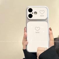 Soft Silicone Phone Case IPhone 17 Pro Max 16 Plus 15 With Heart Design White Anti Drop Protection Cover iPhone 17