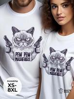 Oversized T-shirt with  Gangster Cat  print 3XL