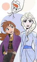 Frozen anna elsa ręcznik do przedszkola 30x50 w01l