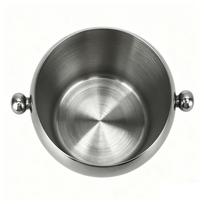 Stainless Steel Ice Bucket Rustproof Beverage Tub Insulated Wine Chiller  Parties 1L