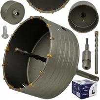 Otwornica do betonu muru cegły frez koronka 125mm adapter sds plus