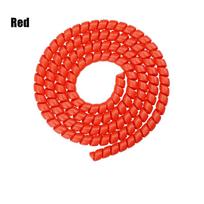 Environmental Spiral Protection Electric Scooter Parts Cable Management Brake Line Cover raudona
