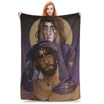 Flannel Throw Blanket Viktor Arcane Viktor Warm Plush Blankets Soft Bedding for Bed Living room Home Travel Sofa Size: 75*100cm, Weight: 230 GSM