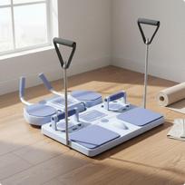 Pilates Reformer FullBody Workout 3 in 1 Board Muscle Training Push Stability Hold for violetinė