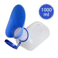 Unisex plastikiniai pisuarai šlapimo nelaikymui skirti buteliukai, tinkami pagyvenusiems žmonėms ir vaikams balta