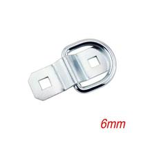 Solid Steel Tie Down Lashing D Ring Strap Rope Deck Point Anchor Folding Pad Eye For Trailers Van Boat RV Camper Caravan 6mm-D