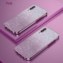 Skirta Huawei P30 prabangus galvanizuotas blizgučių dėklas Skirta Huawei P30 Pro P30 Lite minkštas TPU buferis Skaidrus telefono galinis dangtelis For P30 rožinė
