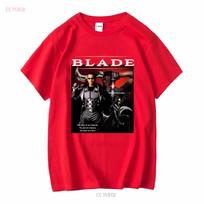 Blade Wesley Snipes Vampire Horror Movie T Shirt vintage Washed Stylish Unisex fashion Slightly streetwear graphic S