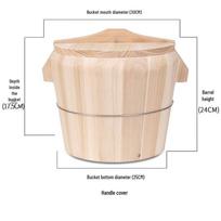 Commercial Cedar Wood Steaming Rice Bucket