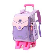 Unisex Stair-Climbing Trolley School Backpack