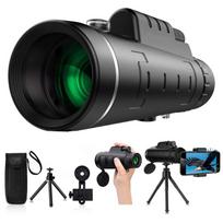 40x60 HD Monocular Telescope with Night Vision & Compass 40X60 Low (No Accessories)