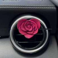 High-End Butterfly Rose Teddy Bear Car Fragrance Diffuser Car Decoration Aroma Stone Ornament Car Interior Decoration Piece Rose Red Heart Rose - Air Vent Clip