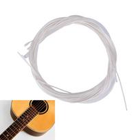 6 vnt. gitaros stygų nailoninės sidabruotos komplektas itin lengvos akustinei gitarai 6Pcs