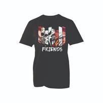 Horror Friends T-shirt Scary Movie Villains Graphic Creepy Halloween Tee Top 3XL