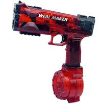 Water Guns Electric Children Automatic Toy Ice Bursts Recoil Watergun Kids Summer Beach Outdoor Fight Games Water Spray Gun Toys raudona