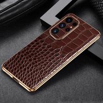 Genuine Cowhide Leather Phone Case for Samsung Galaxy S 25 S24 S23 S25 Ultra S25 Plus S25+ Luxury Back Cover For Galaxy S25