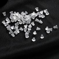 1000pcs Clear Clear Earring Backs Soft Transparent Earring Back  Fashion Jewelry