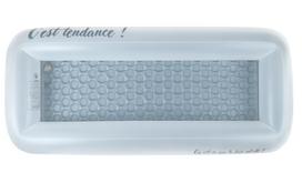 Ribright Balkoninis Ilgas Baseinas 160 x 75 cm [Ilgas horizontalus, patogaus dydžio balkonams] Vaikų baseinas su minkštu dugnu, namų baseinas, gray