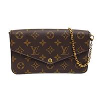 [Pre-Owned] Felicie Pochette Classic Monogram Coated Canvas And Leather Three-In-One Chain Bag - Good #X52SFU ONE SIZE