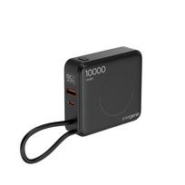 Gembird PB10-WPC15-LCD-01 Greito įkrovimo nešiojamas įkroviklis su belaidžiu įkrovimu, 20W, 10000 mAh, juodas