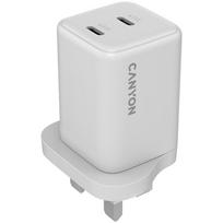 Canyon Ładowarka Sieciowa Cu65Acc Gan 65W 2Xpd 1Xqc Uk Biała