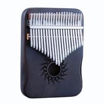 17/21 Keys Kalimba Thumb Piano Tune Hammer Musical Instrument New Mbira Finger Piano  Gifts Black-17 keys