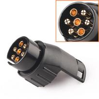 Trailer Wiring Connector 7 to 13 Pin Adapter Slim Line Waterproof Electrical Plug Socket for Car Towing and Caravan