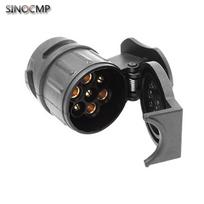 Durable 13 To 7 Pin Plug Adapter Trailer Connector Towbar Towing Waterproof Plugs Socket Adapter Protect Connections