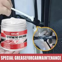 Multi-Purpose White Lithium Grease by Lubricant with Brush for Garage Doors, Bearings & Automotive