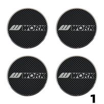 1Set/4PCS 50MM Stickers WORK EMOTION EQUIP MEISTER Logo Center Rim Cap Car VS & WORK Sticker Wheel Cover Hub Caps Emblem 1