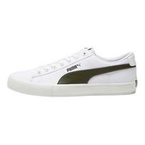 PUMA Bari Casual Unisex Textile Synthetic Leather Comfort Versatile Thin Sole Low Top Skate Shoes White Grey 389383-06 35.5