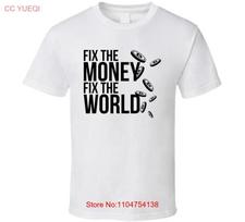 Fix The Money Fix The World Bitcoin Crypto T-shirt XL