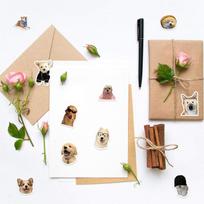 500Pcs/Set Dog Funny Roll Stickers Diy Phone Case Notebook Skateboard Waterproof Stickers