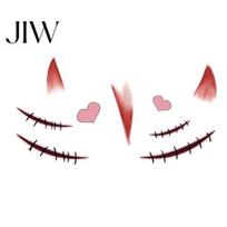 Cosmetic Grade Ink Face Decals Halloween Tattoo Stickers, Waterproof Scary Makeup for Party, Funny Tattoos Temporary Wound Scar Body Art Kids U