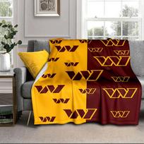 Redskins Football Club Design Portable Blanket/Soft Blanket Bedding Blanket Suitable for Travel Camping Living Rooms Offices Sofas Fan Gifts 75x90cm