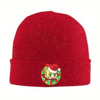 Padoru Astolfo Christmas Hats Autumn Winter Beanies Baggy Caps Unisex Women Acrylic Knitted Hat