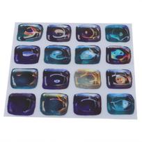 18pcs PVC peel and stick decorative tile waterproof removable tile sticker  car interior sticker Cat Eye Square
