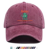 pc Relax Nothing Is Under Control Fun Print Baseball Cap Trendy Individual Sun Hat Fashion Casual Duckbill Cap Unisex Adju 1pc