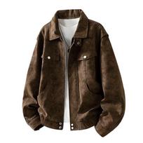 Men American Style Casual Turn Down Collar Pu Leather Flight Bomber Jacket S ruda