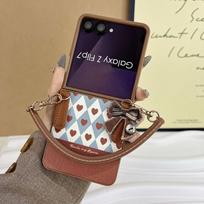 Case for Samsung Galaxy Z Flip 7 6 5 4 3 with Hand Lanyard Shockproof Cover Phone Bumpers for Samsung Z Flip7 ruda