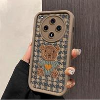 Silicone Full Cover Phone Case OPPO Find X8 Pro With Cute Bear Cartoon Design Shockproof Soft TPU OPPO Find X8