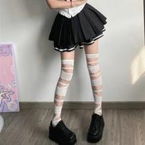 Y2K Girls Thigh High Socks Stocking For Women Stockings Ultra-Thin Transparent Crystal Silk Socks Thigh High Stockings Jk Lolita One Size