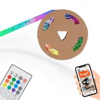 Taśma led 17,5w smart tuya 5m wifi ip23 ściemnianie salon kuchnia jadalnia