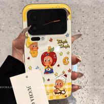 Cute Star Face-Holding Cartoon Phone Case 17 15 Pro 14 Series Soft Silicone Protective Cover With Magnetic Stand Option iPhone 17