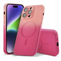 Etui do iphone 11 pro max ombre magsafe obudowa wzmacniana różowy + szkło