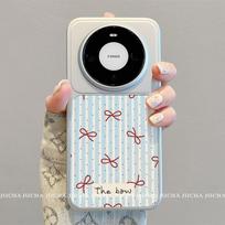 Premium Silicone Phone Case Mate 70 Mate80 Pro With Striped Bow Design Anti Drop Protective Cover Huawei Mate 80