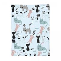 Cat Kitten Poses Lovely Yoga Blankets Soft Warm Flannel Throw Blanket Cover for Bed Living room Picnic Travel Home Couch Size: 75*100cm, Weight: 230 GSM