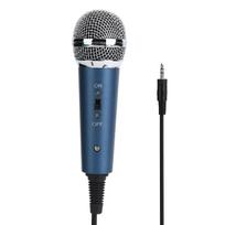 Wired Condenser Microphone 3.5mm with UShaped 3.5mm o Adapter for Computer Karaoke(Blue ) mėlyna