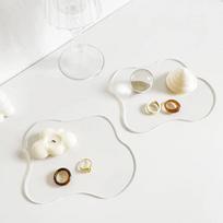 Skaidrūs Netaisyklingi Akriliniai Padėkliukai Skaidrūs Veidrodiniai Padėkliukai Skandinaviški Ins Paprasti Stalo Padėkliukai Stalviršio Dekoracijos Ornamentai Namų Fotografavimo Rekvizitai
